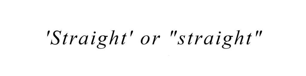 straight-quotes
